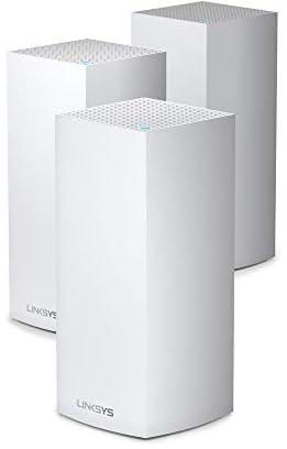 Linksys Mx12600 Velop Tri-Band Whole Home Mesh Wifi 6 System (Ax4200) Wifi Router/Extender For Seamless Coverage Of Up To 9000 Sq Ft / 830 Sqm And 3.5X Faster Speed For 120+ Devices, 3-Pack, White)