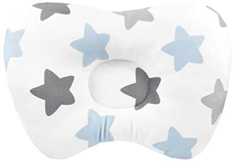 وسادة للرضع، وسادة ناعمة لتشكيل راس الطفل للنوم من القطن العضوي قابلة للغسل ثلاثية الابعاد جيدة التهوية لحماية متلازمة الرأس المسطح