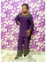 Bloom Shiny Design Long Sleeve Top And Trouser Set - Purple