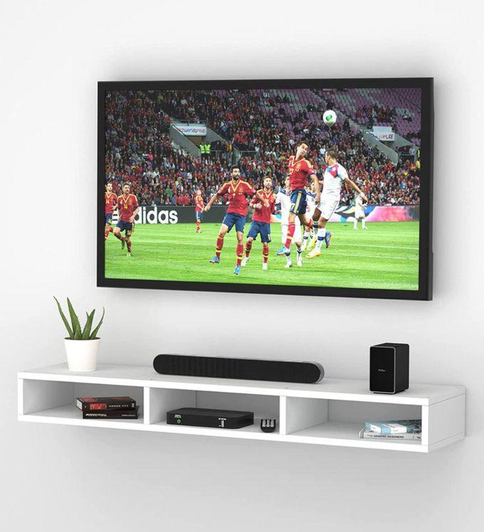 Modern Home Wall Mounted TV Unit, Cabinet 110 Cm (White)