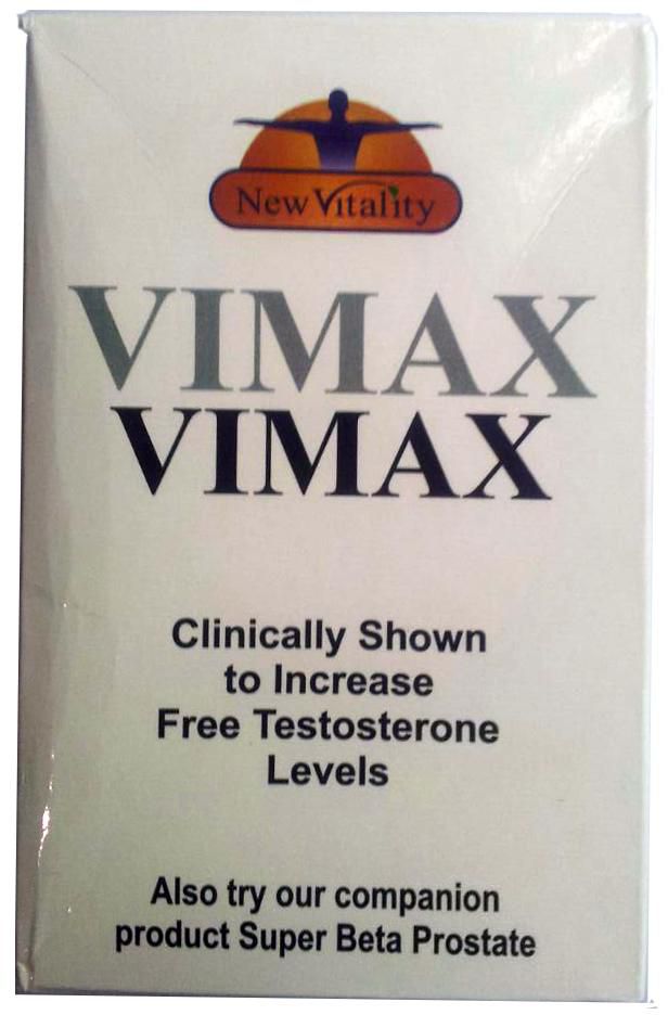 Vimax Testosterone Increasing Pills - 60 Capsules