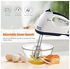 Dubai Gallery 7 Speed Stainless Steel Whisk Automatic Electric Egg Beater With Eu Plug 0 L Mh1074 White