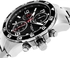 Stuhrling Original Concorso 985 Men's Black Dial Stainless Steel Band Chronograph Watch - 985.02