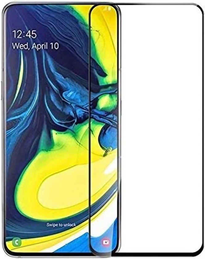 Get Glass Screen Protection, Compatible with Samsung Galaxy A80 - Black Clear with best offers | Raneen.com
