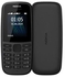 Nokia Nokia نوكيا 105 موبايل ثنائي الشريحة 1.8 بوصة - أسود