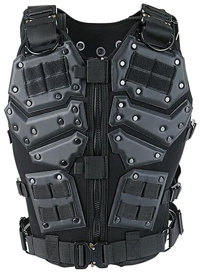 Outdoor Game Tactical Hunting Combat Body Black Armor Vest Waistcoat 