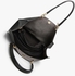 Black Faux Leather Tote Bag