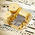 صندوق هدايا لحركة الاكسسوارات الموسيقية، آلية عمل الساعة مطلية بالذهب لتصنع بنفسك صندوق الموسيقى (اجراس جلجل)