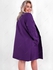 Plus Size Shawl Collar Patched Pocket Tunic Coat - L