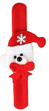 Sanwood Christmas Snap Slap On Santa Claus Snowman Reindeer Bear Wristband Bracelet