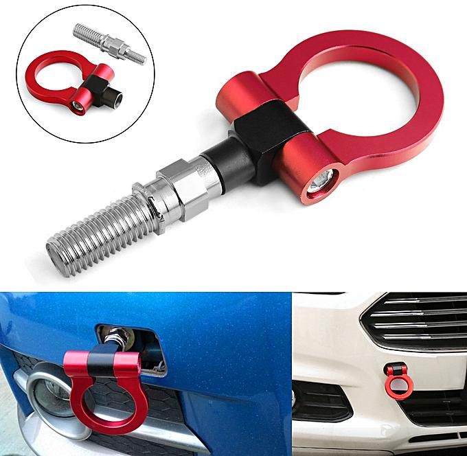 18mm Tow Hook Ring JDM Red Aluminium Alloy Strap Ring Front Rear Racing Turbo