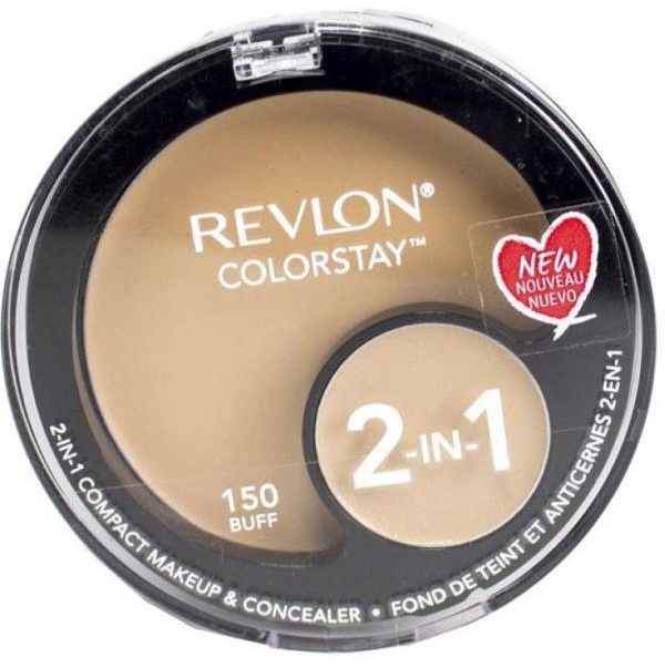 Revlon ColorStay 2-In-1 Compact Makeup & Concealer, Buff