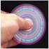 Fidget Hand Spinner High Speed LED Flash Light - Metal Material - 03767 - Silver Color
