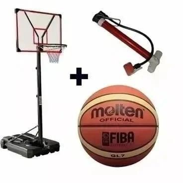 Basket Ball Stand With Net & Basket Ball Pump