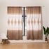 Deals For Less Luna Home, Modern Print, Window Curtains Set Of 2 Pieces, Brown Color