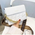 Female Trendy Leather Mini Bag- Off White