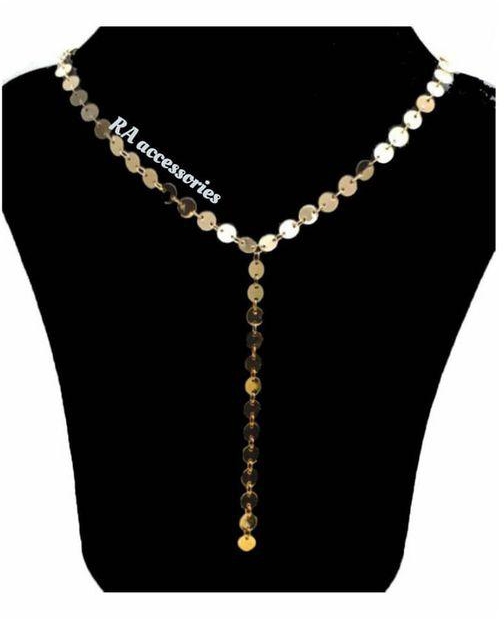 RA accessories Women Necklace Of Chinese Gold With Coin