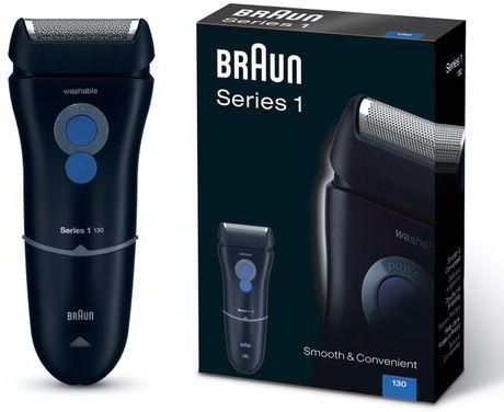 Braun Series 1 130s Corded Smart Control Electric Shaver With Protection Cap - Black