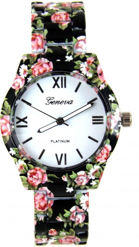 ساعة جنيفا نسائية لون الزهور