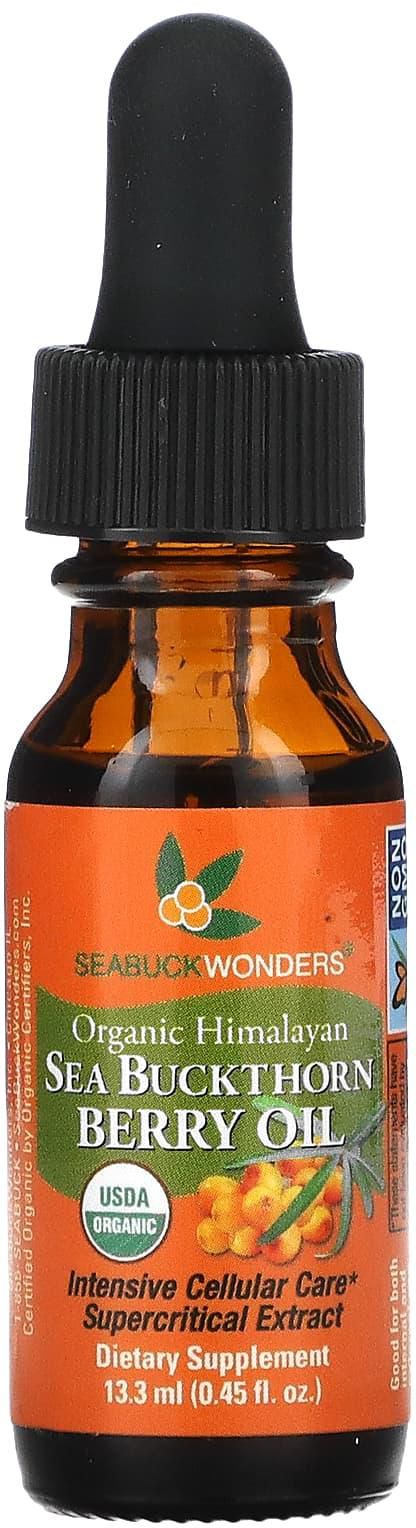 SeaBuckWonders‏, زيت التوت مع نبق البحر العضوي من الهيمالايا، 0.45 أوقية سائلة (13.3 ملل)