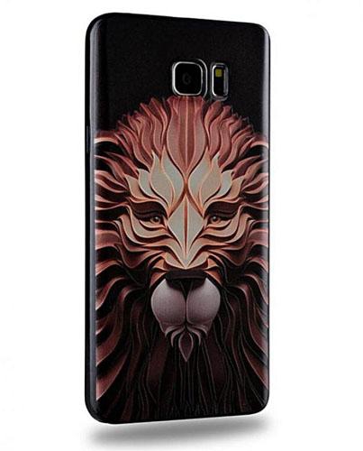 Lion 3D Silicon Back Cover for Samsung Galaxy S6 Edge