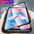 Magnetic Adsorption Metal Bumper Case For Samsung Galaxy A10 Cases Slim Tempered Glass Cover 2 In 1 Aluminum Frame Magnet Adsorption Shell