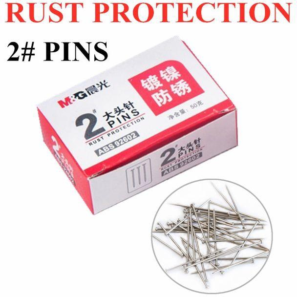 MG Binding Tools Staple Pins Metal Straight Office Silver 50g - No:ABS92602