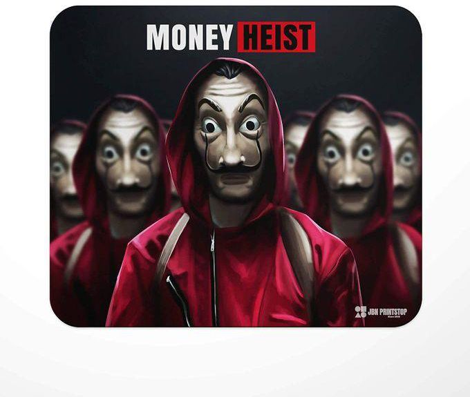 Money Heist Dali Mask Mouse Pad Gaming Mouse Pad