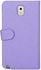 Generic New Arrival Silk Grain PU Leather And Plastic Stand Case For Samsung Galaxy Note 3 N9000 / N9002 / N9008 - Purple