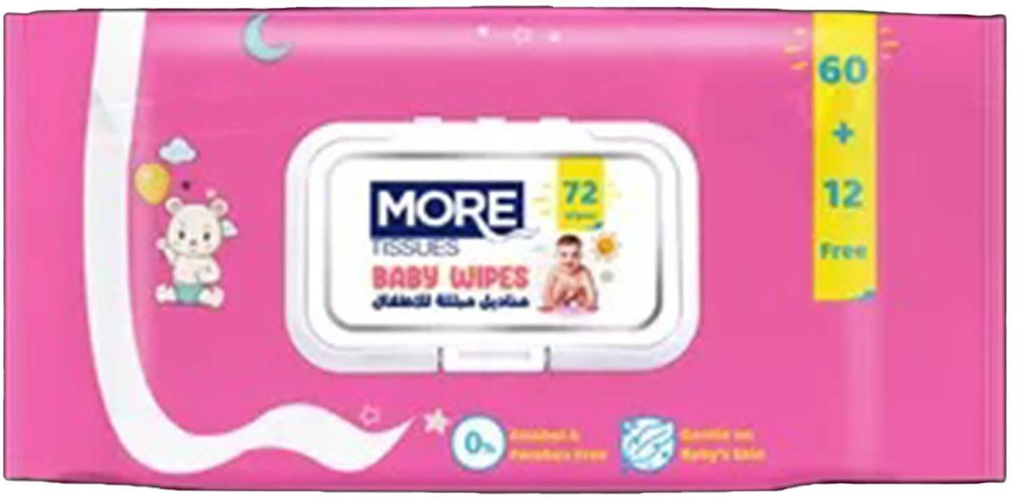 More Wipes for Babies - 72 Wipes