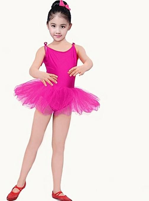 Toddler Strap Girl Gauze Leotard Ballet Bodysuit Dancewear Dress Clothes Outfits 