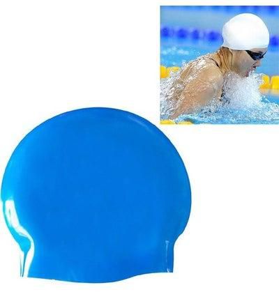 Thickening High Elasticity Non-Slip Silicone Swimming Cap 22x19.5cm