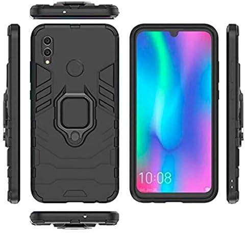 CompuMisr Iron Man Cover Case For For Honor 10 Lite With Metal Ring kickstand - Black