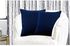 5-Pieces Dark Blue Velvet Decorative Solid Filled Cushion, 40*40 centimeter