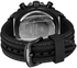 Weide WH5208 Analog Digital Men's Silicone Strap Water Resistant Quartz Movement Wristwatch - Black