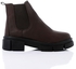 xo style Leather Ankle-Boot - Brown