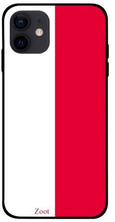 Flag Of Indonesia Printed Case Cover -for Apple iPhone 12 White/Red White/Red