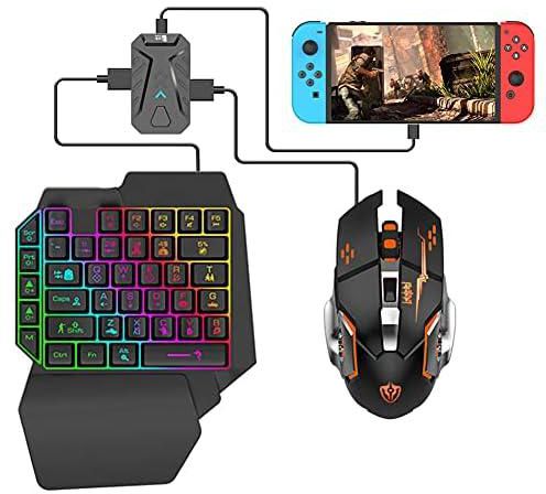 Barbuk Keyboard and Mouse Converter Set,for E-Sport Gaming, OTG Adapter,Computer Accessories, Compatible with PS3/PS4/PS5/Xbox360/Xbox ONE/Switch