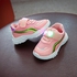 Fashion Dadaliak Store Children Baby Girls Boys Letter Mesh Led Light Luminous Running Sport Shoes-Pink