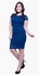 Faballey Curve Lace Entice Bodycon Dress Blue 2XL