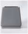 Square Shaped Ceramic Flowerpot With Separating Tray Grey 13x13x15cm