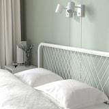 NESTTUN هيكل سرير, أبيض/Lindbåden, ‎160x200 سم‏ - IKEA
