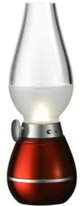 DBLEW Blow Control USB Rechargeable Retro LED Lamp Red 72x72x204millimeter