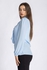 Esla Ruffled Classic Polyester Shirt - Baby Blue