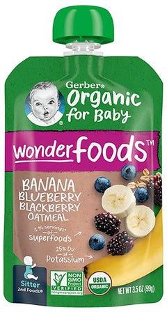 Organic Banana Blueberry And Blackberry Oatmeal, 99g 99g
