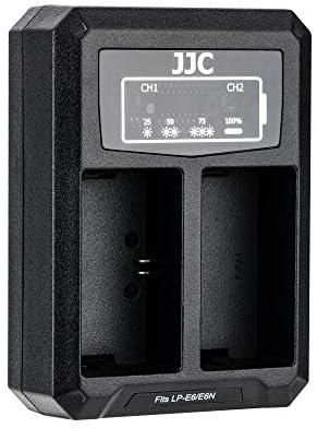 JJC USB شاحن السفر المزدوج لبطارية كانون