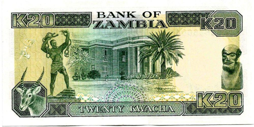 20 KWACHA 1991 ZAMBIA - UNC