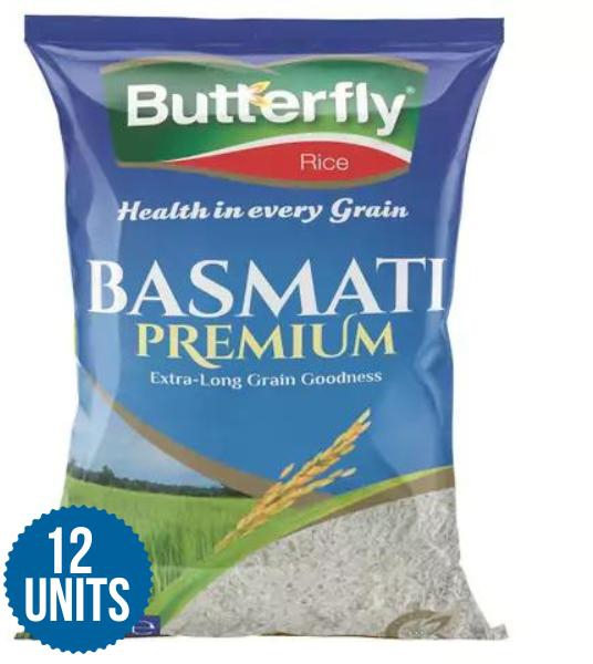 Butterfly Rice - Basmati Premium 2Kg 12 X 2kg-(Wholesale)  