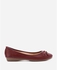 Shoe Room Heeled Textured Leather Shoes - Burgundy