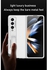 SHIEID Galaxy Z Fold 4 Case, Genuine Leather Samsung Z Fold 4 Case with Kickstand Phone Case Compatible with Samsung Galaxy Z Fold4, Elegant Silver